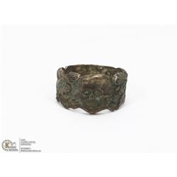 GERMAN NAZI VINTAGE SKULL HEAD TOTENKOPF RING