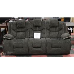 84" SAGE GREEN ELECTRIC RECLINING SOFA