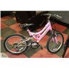 Image 1 : HUFFY GIRLS BIKE WITH 20" TIRES, NEEDS ADJUSTING