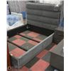 Image 2 : NEW QUEEN SIZE MICROFIBRE BED FRAME SOLD WITH