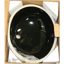 NEW WHITE /BLACK CERAMIC UNDERMOUNT SINK