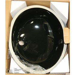 NEW WHITE /BLACK CERAMIC UNDERMOUNT SINK