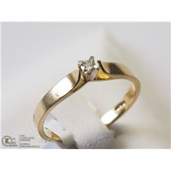 2) 10KT GOLD DIAMOND RING SIZE 6