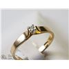 Image 2 : 2) 10KT GOLD DIAMOND RING SIZE 6