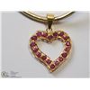 Image 1 : 10) 18KT GOLD RUBY PENDANT