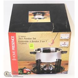 12 PC FONDUE SET