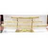 Image 1 : SET OF 3 SWORD IN BAMBOO SCABBARDS WITH DISPLAY