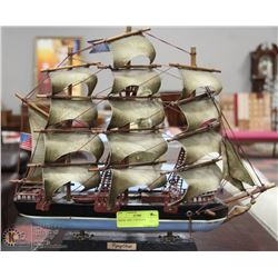 MODEL SHIP 17"X3"X14"H