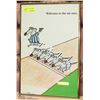 Image 1 : WELCOME TO THE RAT RACE FRAMED PICTURE