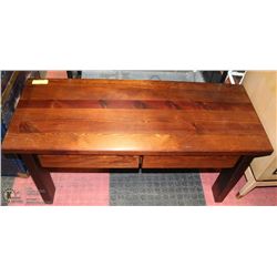 PINE BENCH WITH 2 DRAWERS