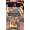 Image 1 : WOOD DIRECTORS CHAIR, SEAT HEIGHT 32"