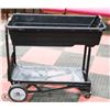 Image 1 : 2 TIER PUSH GARDEN CART ON BIG WHEELS 17"X36"