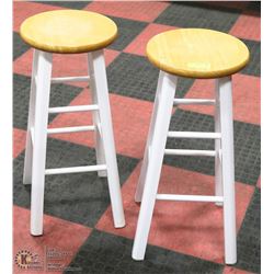 2 MAPLE STOOLS