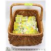 Image 1 : WICKER BASKET FULL OF VEGETABLE & FLOWER SEEDS