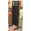 Image 1 : DISPLAY AD STAND DOUBLE SIDED 24"X5' TALL