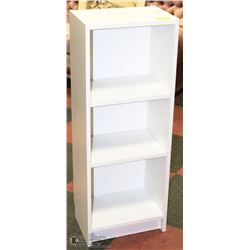 WHITE 3 TIER SHELF 16"X11"X42"H