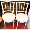Image 1 : PAIR OF WHITE SIDECHAIRS