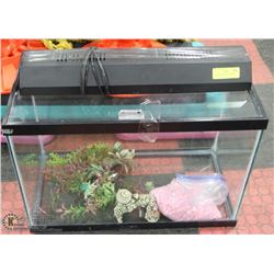 FISH TANK WITH ACCESSORIES 12"X24"X17"H