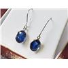 Image 2 : 33) 14KT GOLD SAPPHIRE EARRINGS