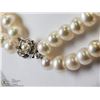 Image 2 : 47) STERLING SILVER FRESHWATER PEARL NECKLACE