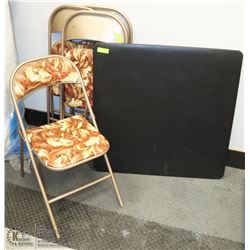 CARD TABLE WITH 4 CHAIRS