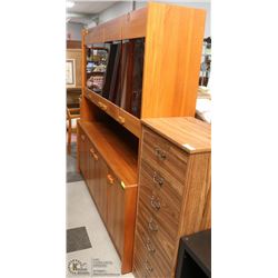 TEAK BUFFET AND HUTCH