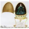 Image 1 : MATTEL PRINCESS MUSICAL EGG MUSIC BOX W/STAND.
