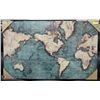 Image 1 : NEW 48 X 30 WORLD MAP CANVAS RAISED ART FROM PIER