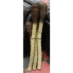 LOT OF 4 REPLICA MEDIEVAL TORCHES IDEAL FOR THEATE