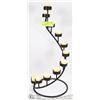 Image 1 : BLACK WROUGHT IRON 12 CANDLE VOTIVE STAND -