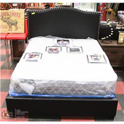 COMPLETE DARK BROWN QUEEN SIZE LEATHER