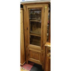 SOLID PINE DISPLAY SHELF/HUTCH. FURNITURE