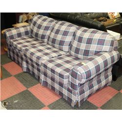 83" PLAID SKLAR AND PEPLAR SOFA . FURNITURE