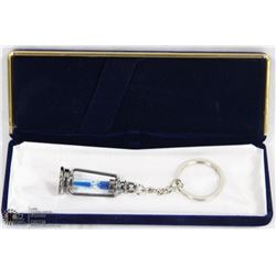 SAND TIMER HOURGLASS KEYCHAIN
