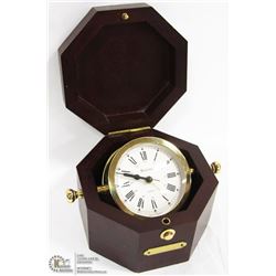 BULOVA QUARTZ SHIP ALARM CLOCK