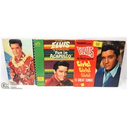 GROUP OF 3 ELVIS LP'S