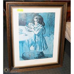 LE GOURMET BY PABLO PICASSO FRAMED PRINT