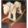 Image 1 : PLUSH ROCKING HORSE HEAD MOVES, TAIL WAGS,