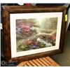 Image 1 : BRIDGE OF FAITH BY THOMAS KINKADE FRAMED PRINT