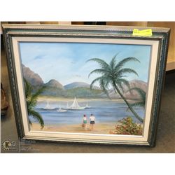 A.HILLIARD FRAMED OIL ON CANVAS