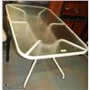 Image 1 : METAL AND GLASS PATIO TABLE