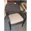 Image 1 : NEW WICKER CHAIR W/SEAT PILLOW -