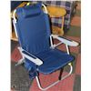 Image 1 : BACKPACK STYLE FOLDING CHAIR WITH COOLER POCKET