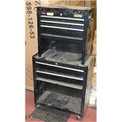 STANLEY MECHANICS ROLLING 2-TIER TOOLS BOX.