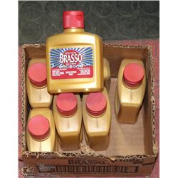BOX WITH 7 BOTTLES BRASSO METAL POLISH