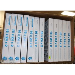 BOX OF 12- 16X24X2" FURNACE FILTERS