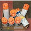 Image 1 : BOX WITH 7 CANS ORANGE MARKING PAINT