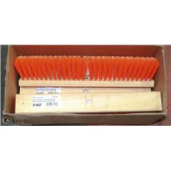 CASE OF 4 ORANGE MED SIZE SAFETY SWEEPING HEADS