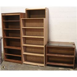 GROUP OF 6 ASSORTED SHELVES