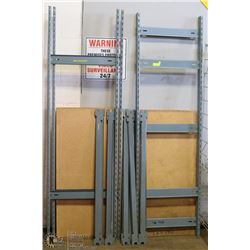 SHELVING EZ-RECT 3 SECTIONS 4' X2' X7' HIGH WITH